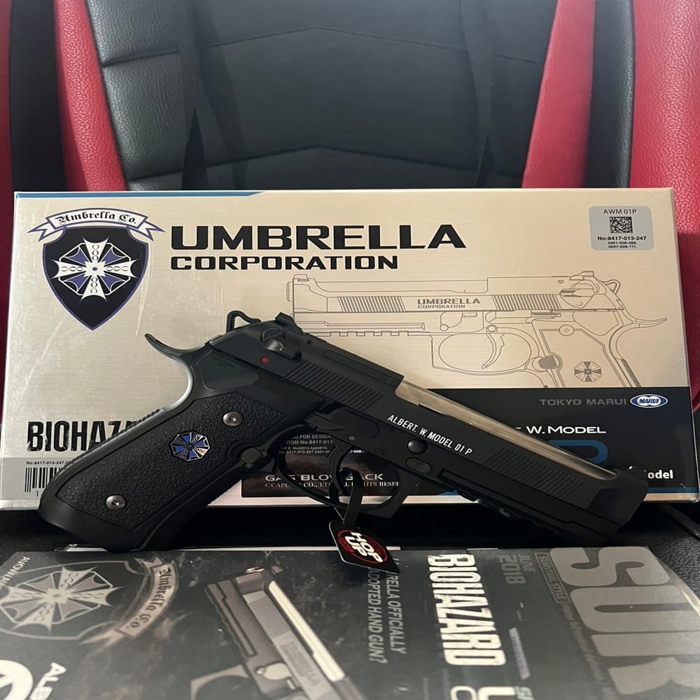 Tokyo-Marui-Biohazard-Albert.W.Model-01P-–-Umbrella-Corporation-GBB-Airsoft-Pistol-6mm-7.jpeg - airgunmalaysia.com
