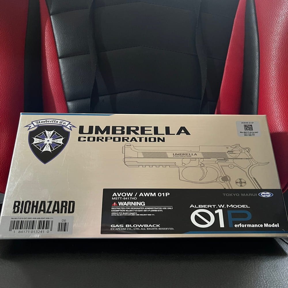 Tokyo-Marui-Biohazard-Albert.W.Model-01P-–-Umbrella-Corporation-GBB-Airsoft-Pistol-6mm-8.jpeg - airgunmalaysia.com